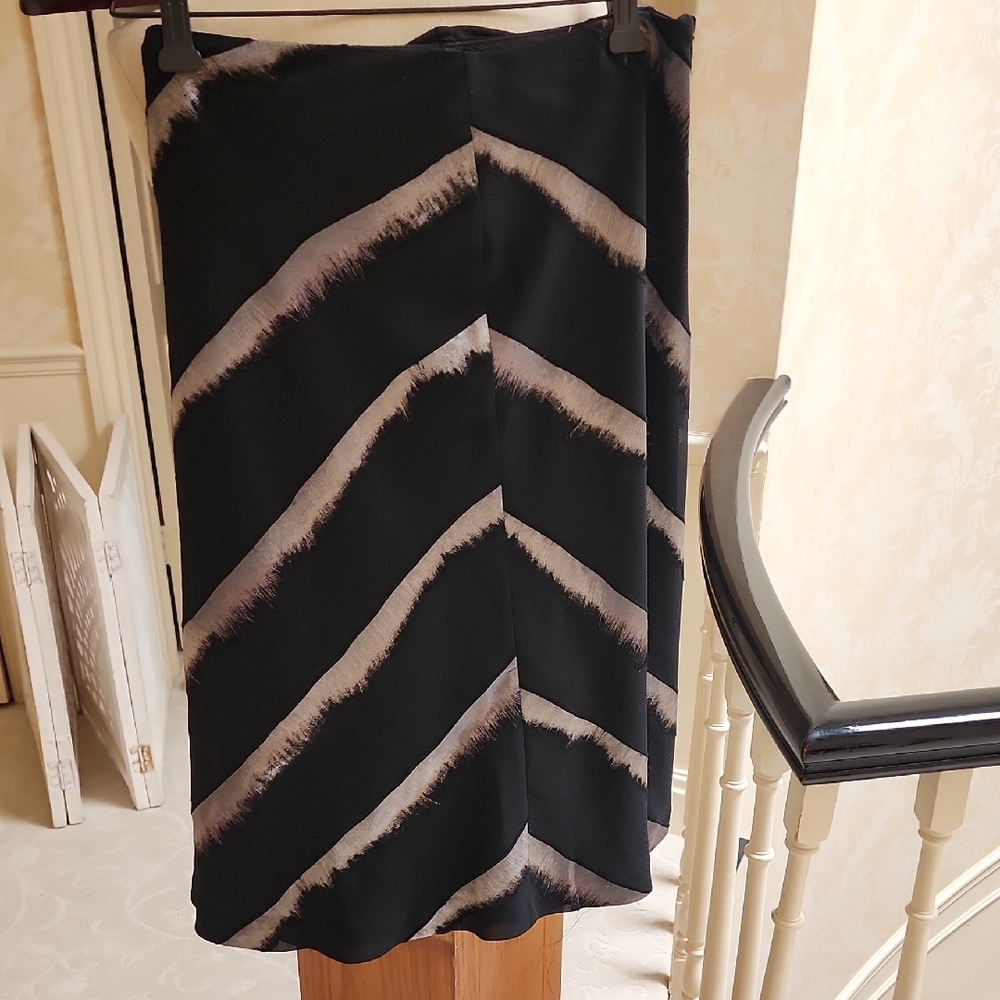 Holt Renfrew Studio Black and Gray Skirt